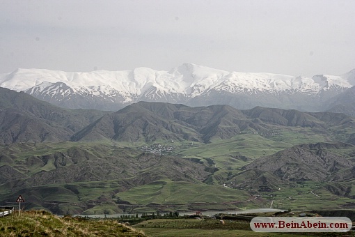 نمای قله شاه البرز از جاده طالقان - محمد گائینی