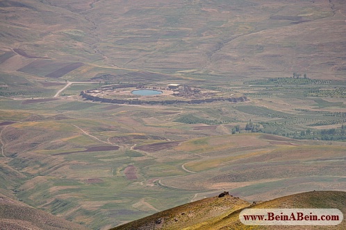 نمای تخت سلیمان از کوه بلقیس - محمد گائینی