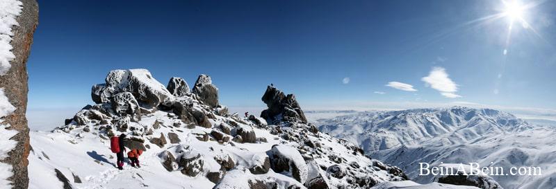 نمای پانورامای قله الوند