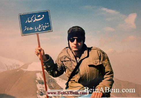 محمد گائینی بر فراز قله کهار
